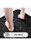 Black Ultra Soft Patterned 3-Piece Toilet Seat Set Bathroom Carpet Mat Set - 5