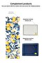 Solim White Background Blue Branch with Lemon Flower and Lemon Pattern Runner - Blue/White/Yellow 40X140 cm - 5