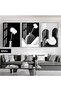 Amazing | Black&White Set Vazoda Rose Bohemia Combination | Framed Glass Table 3 Pieces Vertical