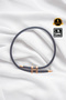 Mesh Coated Steel Bracelet - Black Gold