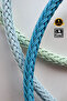Mesh Coated Steel Bracelet - Turquoise Silver - 2