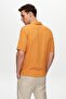 Ds Damat Relaxed Orange Seersucker Short Sleeve Wrinkle-Free Shirt - 4