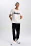 Defactofit Slim Jogger Sweatpants Nba Milwaukee Bucks Standard Fit Elastic Leg B3913Ax24Sp - 2
