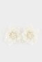 Women's White Floral Earrings F0891Axns