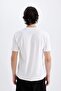 Regular Fit Crew Neck Printed Short Sleeve T-Shirt B5077Ax24Sp - 6