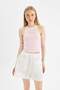 Coool Fitted Printed Ribbed Camisole Undershirt D4246Ax24Hs