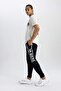 Defactofit Slim Jogger Sweatpants Nba Milwaukee Bucks Standard Fit Elastic Leg B3913Ax24Sp - 4