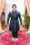 Genuine Fur Detailed Ertugrul Boy Costume, Alpine Outfit Navy Blue