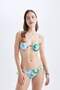 Regular Fit Lace-Up Bikini Bottom-Fall in Love D2647Ax24Hs - 2