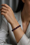 Certified Amethyst-Hematite Natural Stone Bracelet 6-8 mm - 2