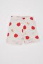 Baby Girls Pajamas Set Fruit Pattern Combed Cotton Short Sleeve Top Shorts C0970A524Hs - 2