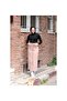 Full-Length Buttoned Hem Pocket Hijab Skirt Antique Powder - 3