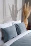 Linda Indigoo Velvet Double Duvet Cover Set 200X220 with 4 Pillows 5010 - 2