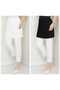 Women's 2-Piece Mini Pleated Underwear Black Ecru Elastic Waist Pleated Skirt - 2