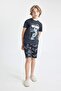 Boys' Pajama Set Printed Short Sleeve Top Shorts C7910A824Sm