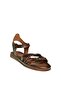 U390906403 Brown Genuine Leather Women's Sandals - 2