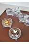 6-Piece Crystal Glass Presentation Bowl, Snack Bowl, Tableware Presentation Breakfast Set (8X8X5 cm)