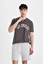 100% Cotton Regular Fit Crew Neck Printed Short Sleeve T-Shirt C2487Ax24Sm - 8