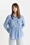 Relaxed Fit Long Sleeve Tunic Shirt - D1850AX24SM - 4