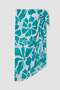 Women's Floral Patterned Long Pareo C6073Ax24Sm