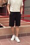 Male, Elastic Waist, Regular Fit, Muslin Weaving, 100% Cotton, Summer Shorts-Bermuda 303