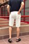 Male, Elastic Waist, Regular Fit, Muslin Weaving, 100% Cotton, Summer Shorts-Bermuda 303 - 5