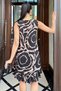 Women's Black Ruffle Hem Detailed, Stylish and Comfortable, Sleeveless Midi Dress - 6