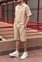 Men'S, Seersucker, Summer, Loose Fit, Linen Blend, Shirt-Shorts Set 297-g13 - 4