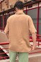 Men'S, Apaş Collar, Oversize, 100% Cotton, Muslin Woven, Short Sleeve Shirt G14 - 6