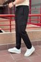 Men'S, Elastic Waist, Ribbed Detail, Cotton, Linen Woven, Regular Fit, Cargo Pocket Pants Inp293 - 5