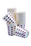 100 Pieces 6.5 oz Paper Cups Patterned Unscented