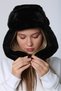 Women's Black Fur Beanie That Keeps You Warm in Winter - Plush Soft Texture, Cap Design Beanie1127 - 6