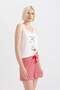 Fall in Love Printed Tank Top Shorts Pajama Set C7968Ax24Hs - 3