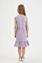 Girls' Checkered Sleeveless Summer Dress C4022A824Sm - 5