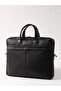 Men's Black Leather Briefcase