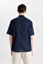 Relax Fit Polo Collar Cotton Short Sleeve Shirt C7598AX24SM - 6