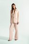 Linen Blend Palazzo Trousers Wide Leg Double Pockets High Waist Wide Loose Legs Z5533Az24Sm - 3