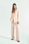 Linen Blend Palazzo Trousers Wide Leg Double Pockets High Waist Wide Loose Legs Z5533Az24Sm - 2