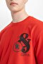 Regular Fit Crew Neck Printed Short Sleeve T-Shirt B8479Ax24Sm - 5