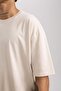 Fit Oversize Fit Crew Neck Printed Short Sleeve T-Shirt A1624ax24sm - 8