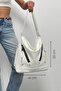 NEW HIGH-QUALITY SOFT LEATHER LARGE-SIZED MULTI-COMPARTMENT BACKPACK AND SHOULDER BAG