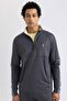 Heavy Fabric - Fit Slim Zip Printed Sweatshirt B5143Ax24Sp
