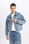 Relax Fit Buttoned Pocket Jean Jacket B5749Ax24Sp - 6