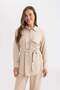 Regular Fit Long Sleeve Belted Shirt Tunic B6860AX24SP - 3