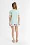 Girls Pajamas Set Printed Short Sleeve Top Shorts C2840A824Sm - 6