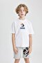Boy's Shaquille Oneal Oversize Wide Fit Crew Neck Short Sleeve T-Shirt C0411A824Sm - 6