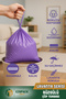 40 Lt (25 Pack) Advantage Package Medium Size Lavender Scented Drawstring Garbage Bag Garbage Bag 250 Pieces - 7