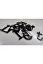 Black Plexy Letter Laser Cut 22 cm Size 3 mm Thickness Self Adhesive (Letter a) - 5