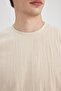 Oversize Wide Fit Crew Neck Short Sleeve T-Shirt C3689Ax24Sp - 5