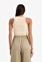 Fitted Halter Neck Ribbed Camisole Athlete U0357AZ24SM - 5